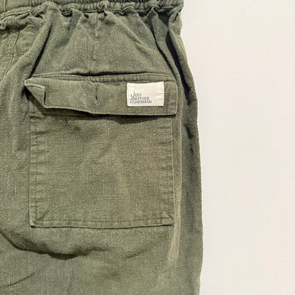 Just Another Fisherman Olive Drawstring Dinghy Pants Size M