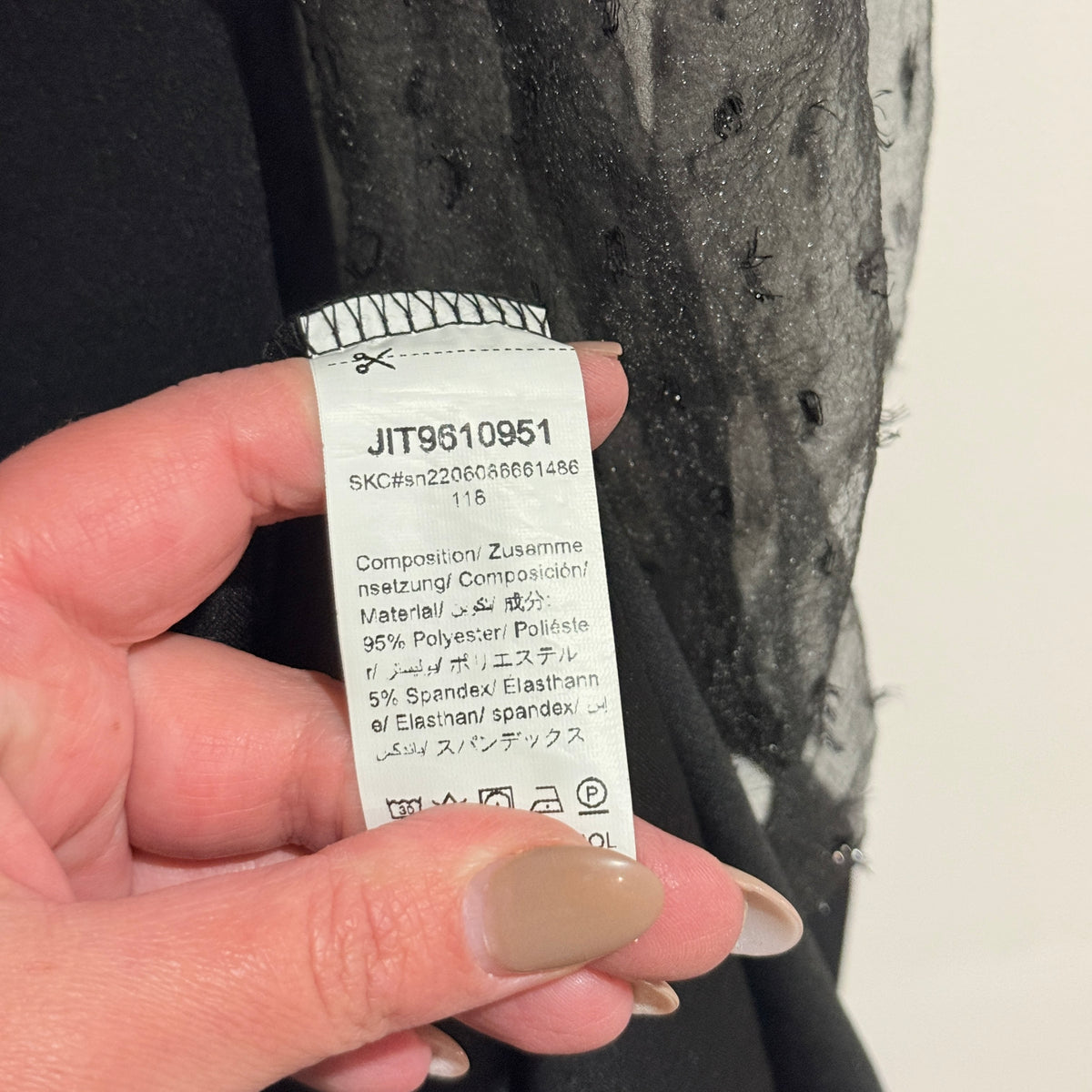 SHEIN Black Mesh Sleeve Maxi Dress Size XL