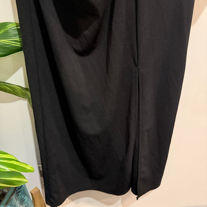 SHEIN Black Mesh Sleeve Maxi Dress Size XL