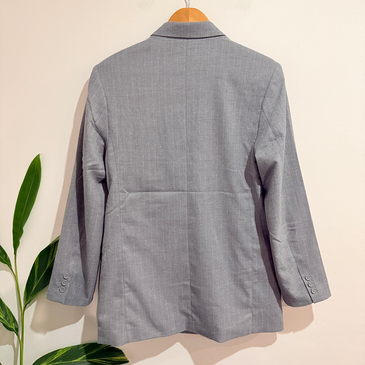 H&M Divided Grey Double Breasted Blazer Size XS