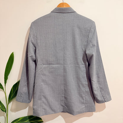 H&M Divided Grey Double Breasted Blazer Size XS