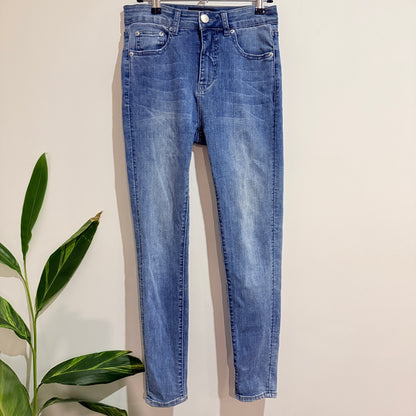 Decjuba Blue Skinny Jeans Size 8