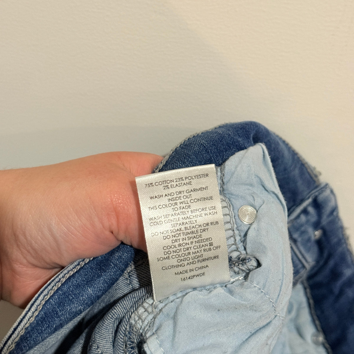 Decjuba Blue Skinny Jeans Size 8