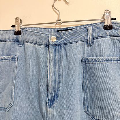 Jay Jays Light Blue Wide Leg Crop Jeans Size 16