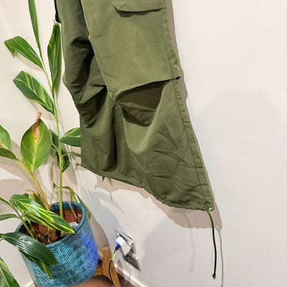 SHEIN Olive Green Cargo Parachute Pants Size S