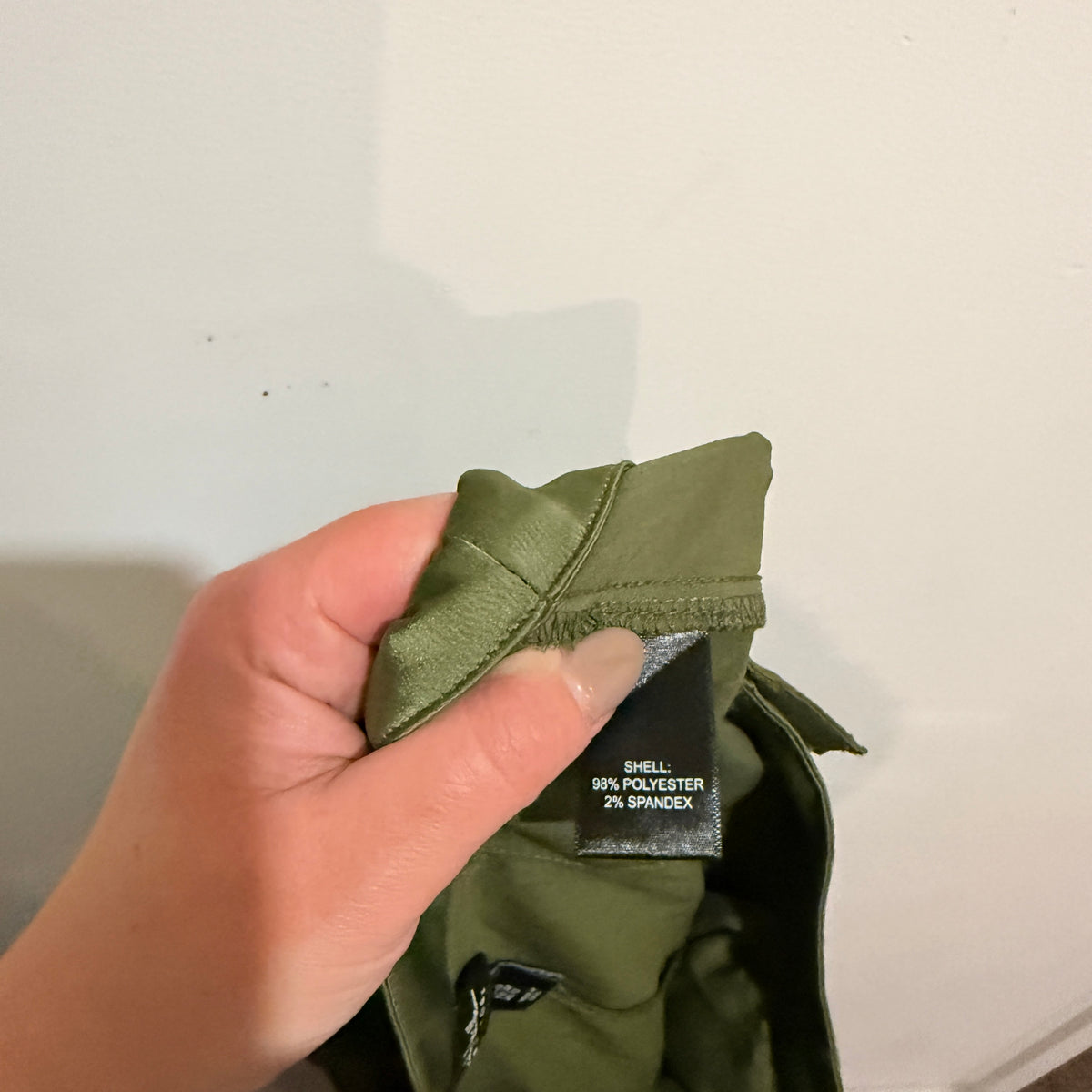Nicole Miller Olive Satin Cargo Pants Size 12