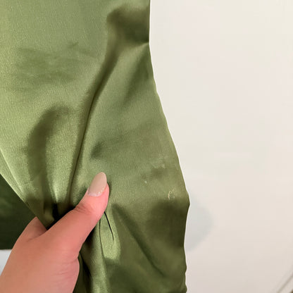 Nicole Miller Olive Satin Cargo Pants Size 12