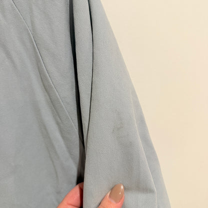 Light Blue Fleece Lined Hooded Heavyweight Jacket - 56cm u/arm