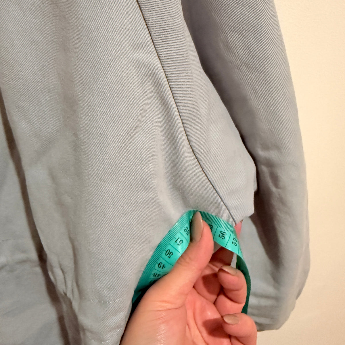 Light Blue Fleece Lined Hooded Heavyweight Jacket - 56cm u/arm