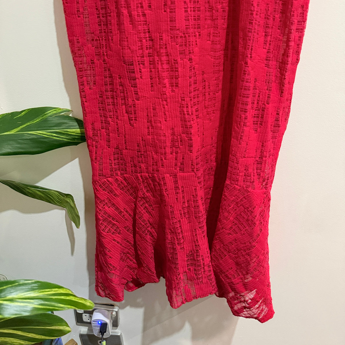 Textured Lace Midi Dress- 38cm u/arm