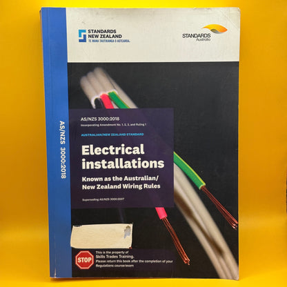 AS/NZS 3000:2018 Electrical Installations by Standards Australia and Standards New Zealand