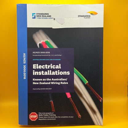 AS/NZS 3000:2018 Electrical Installations by Standards Australia and Standards New Zealand