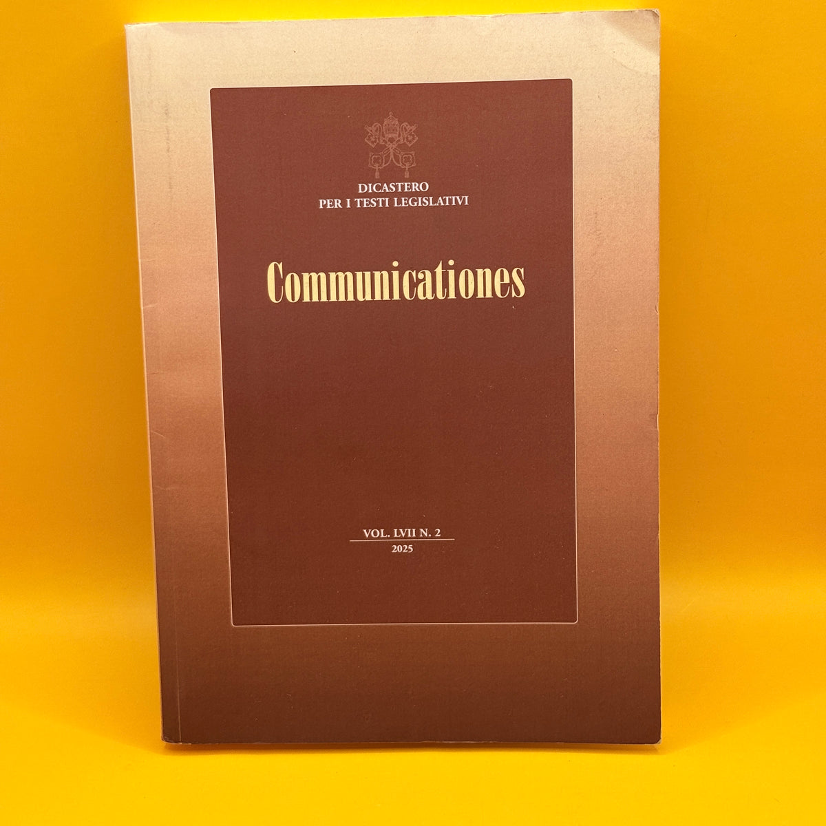 Communications Volume LVIII, No. 2 by Dicastery for Legislative Texts