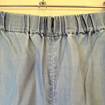 Mesop Blue Chambray Skirt - 74cm waist