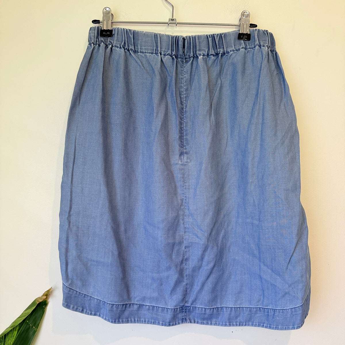 Mesop Blue Chambray Skirt - 74cm waist