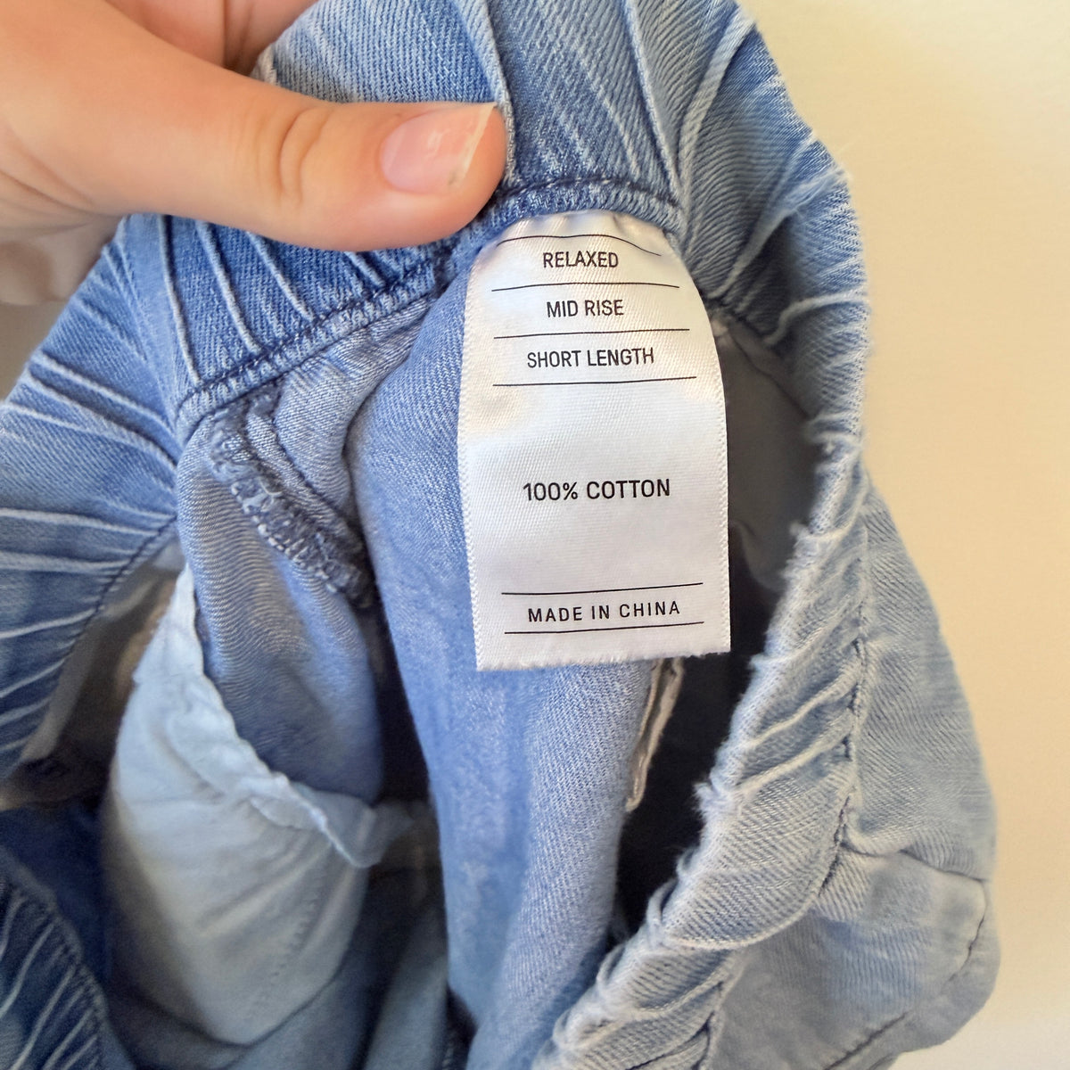 Just Jeans Light Blue Chambray Drawstring Shorts Size 6