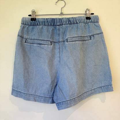 Just Jeans Light Blue Chambray Drawstring Shorts Size 6