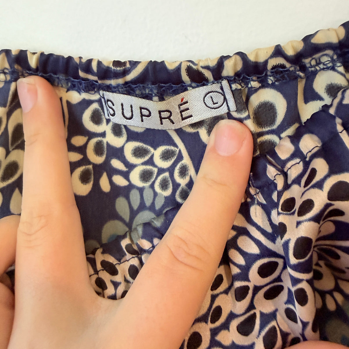 Supré Blue Print Camisole Size L