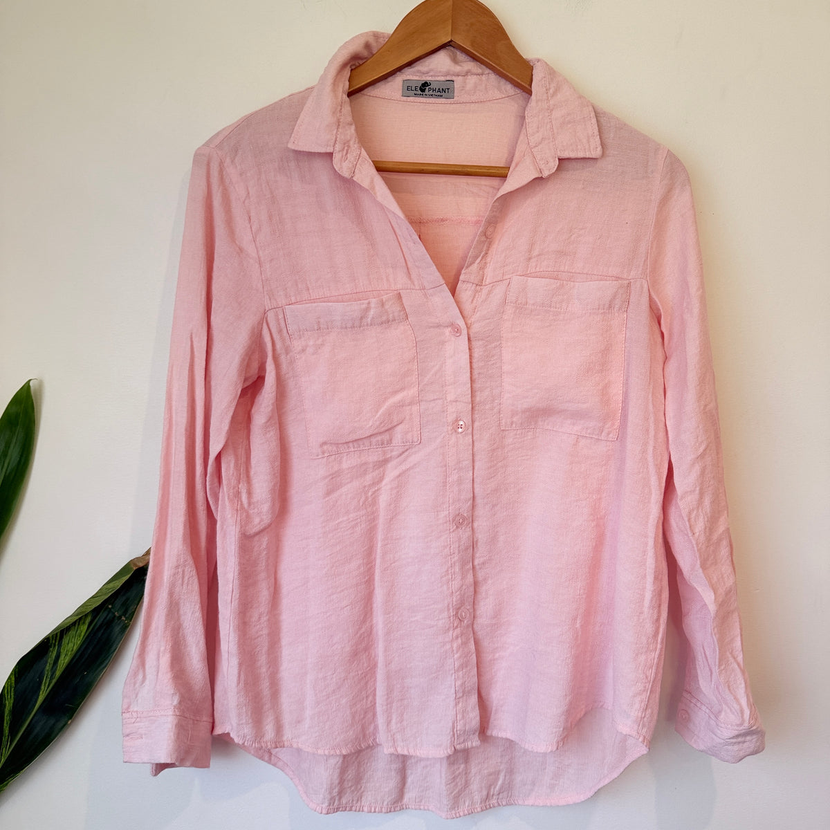 Elephant Pink Button Up Shirt - 50cm u/arm