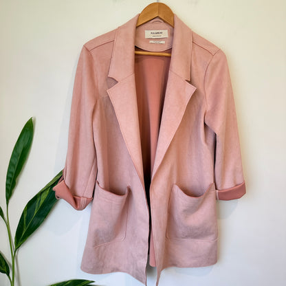 Pull&Bear Dusty Pink Longline Blazer Size M