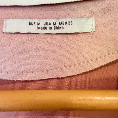 Pull&Bear Dusty Pink Longline Blazer Size M