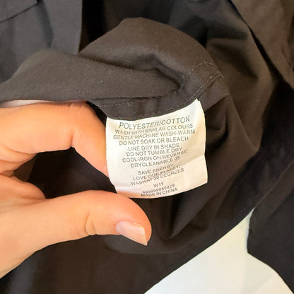 AA Black Button Up Shirt Size L