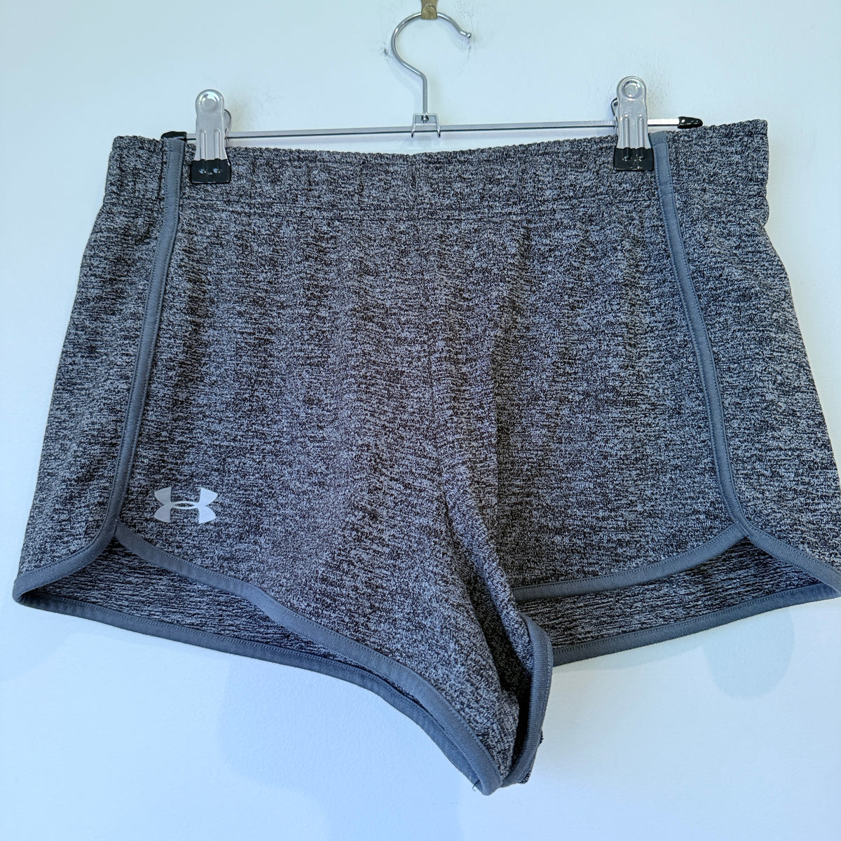 Under Armour Grey Marle HeatGear Running Shorts Size S
