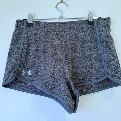Under Armour Grey Marle HeatGear Running Shorts Size S