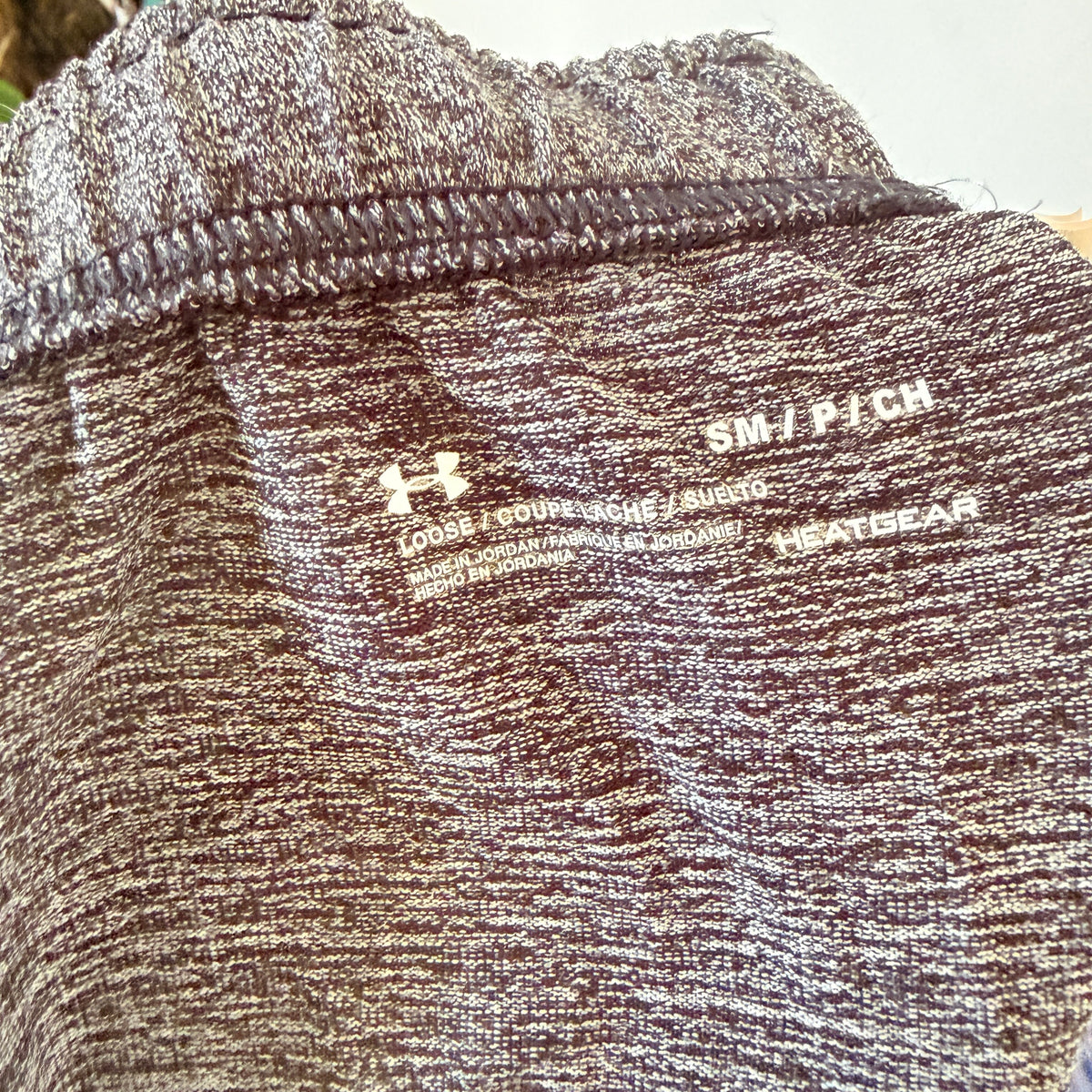Under Armour Grey Marle HeatGear Running Shorts Size S