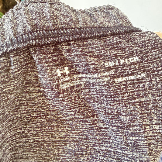 Under Armour Grey Marle HeatGear Running Shorts Size S