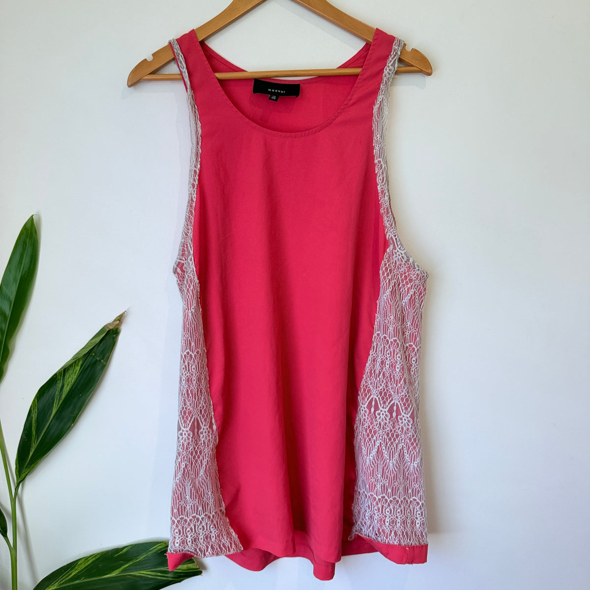 Moochi Lace Panel Sleeveless Tunic Size 12