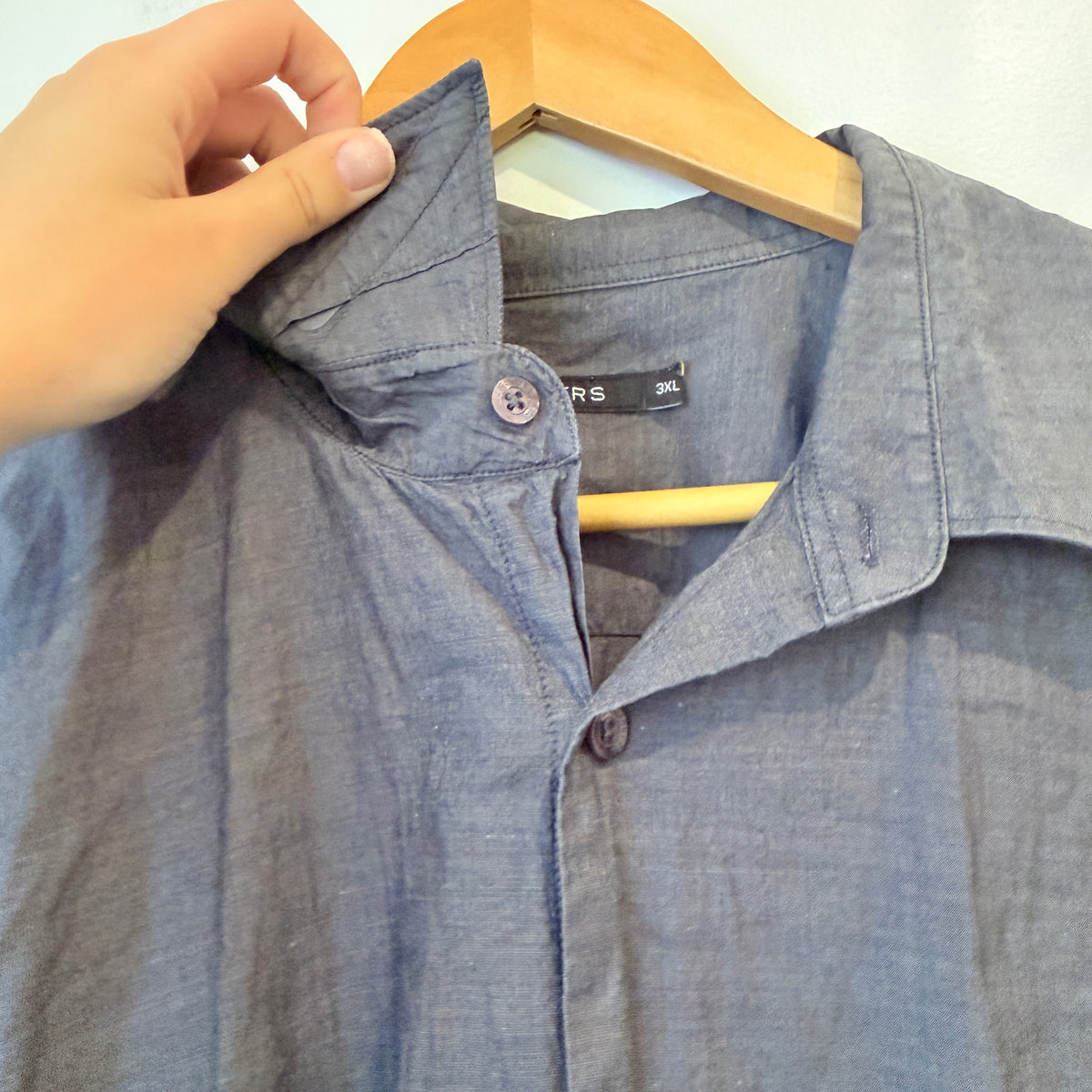 Barkers Grey Cotton Long Sleeve Shirt Size 3XL