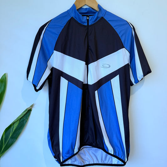 Crane Sport Blue and Navy Cycling Jersey Size XL