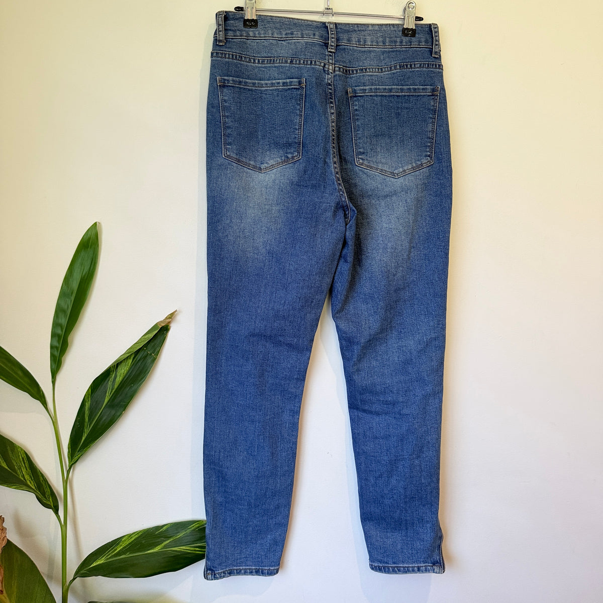 Urban Jeans Co Blue Zip Ankle Jeans Size 10