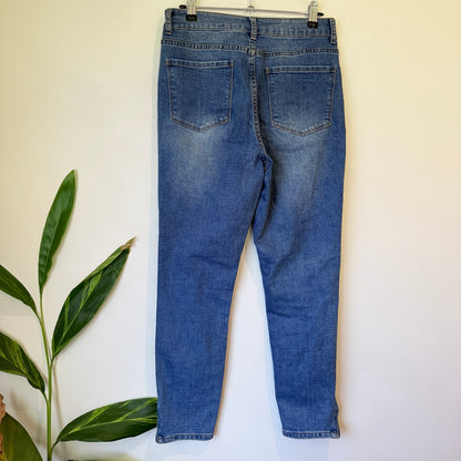 Urban Jeans Co Blue Zip Ankle Jeans Size 10