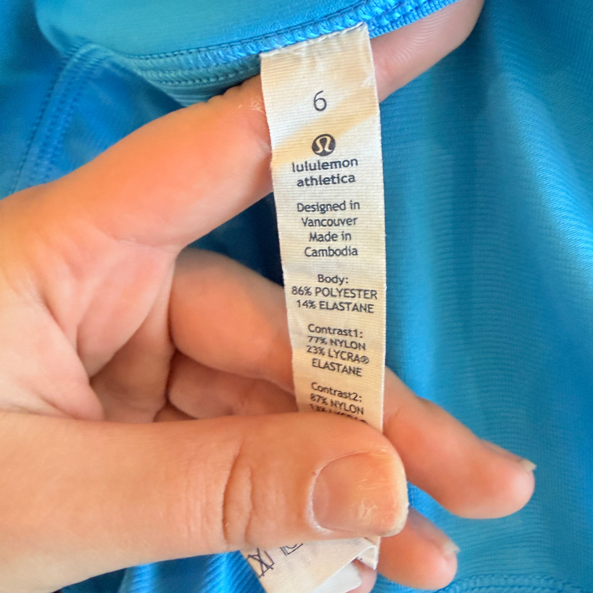 Lululemon Blue Speckle Running Shorts Size 6