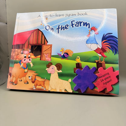A Fun-to-Learn Jigsaw Book: On the Farm