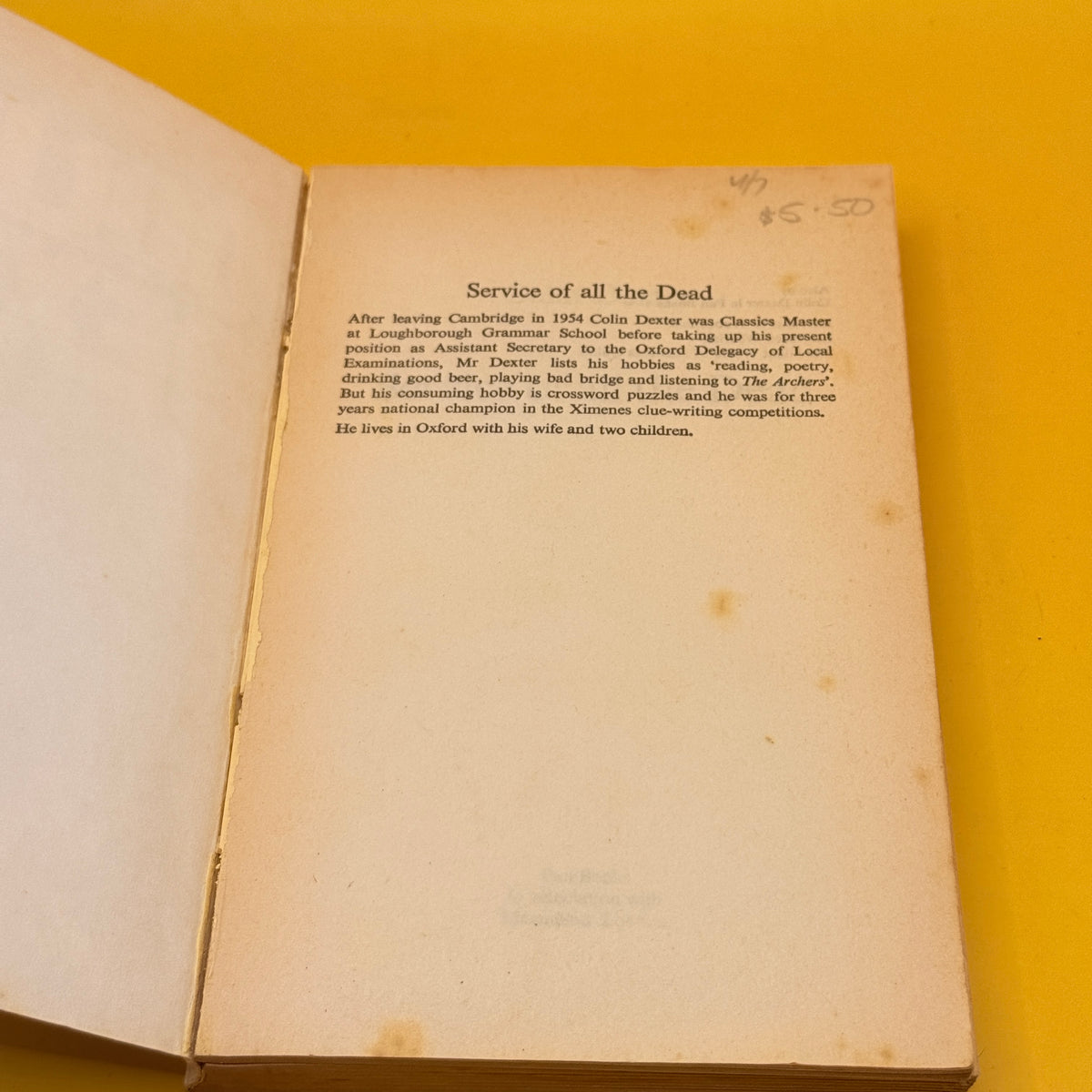 Service of All the Dead by Colin Dexter (1980, Pan)