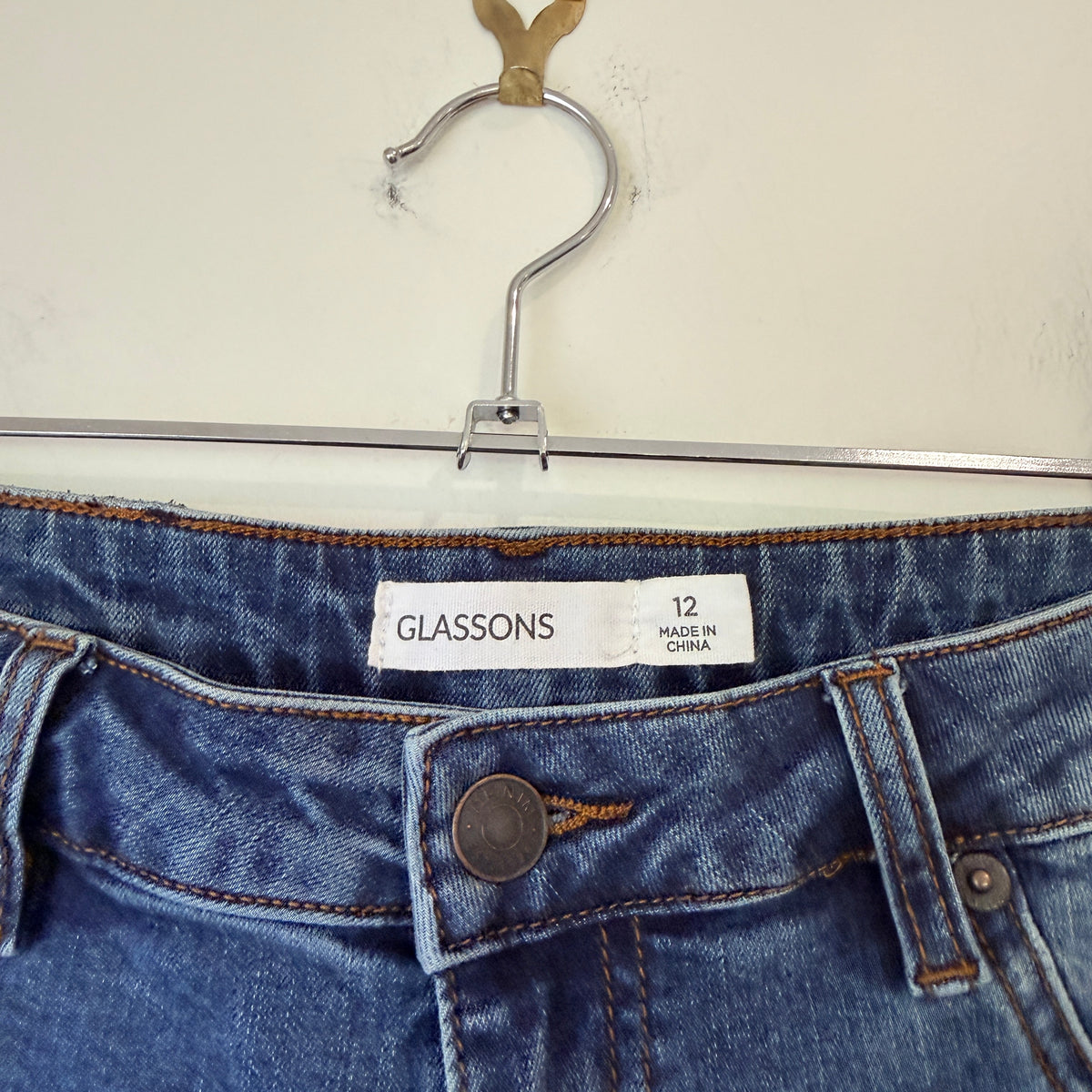 Glassons Blue High Waist Jeans Size 12