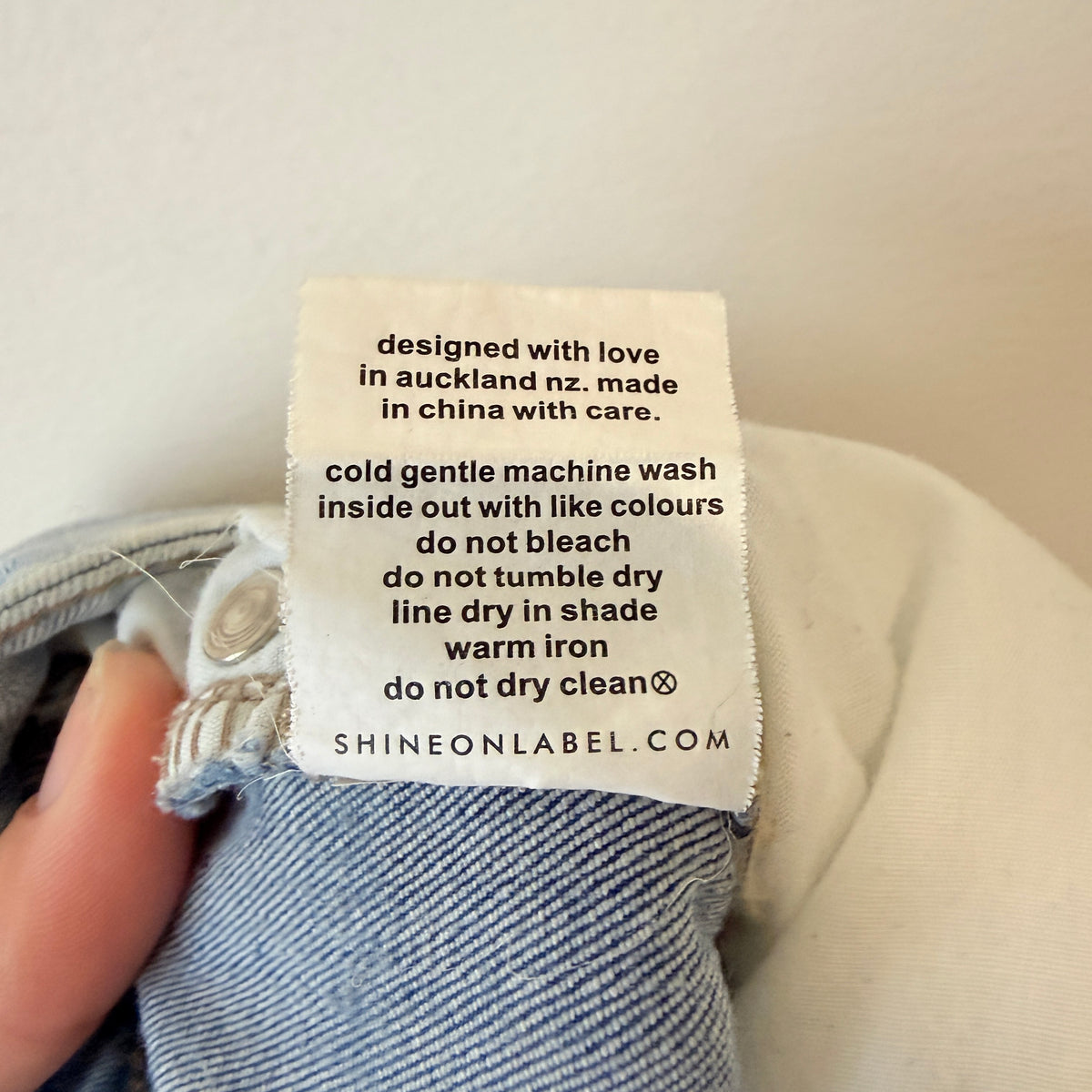 Shine On Label Light Wash Skinny Jeans - 70cm waist