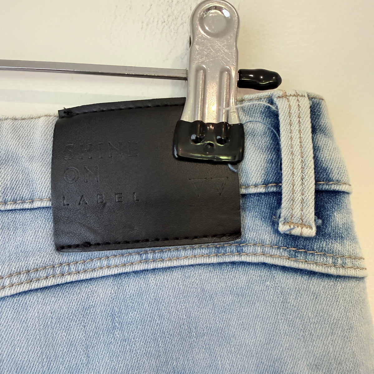 Shine On Label Light Wash Skinny Jeans - 70cm waist