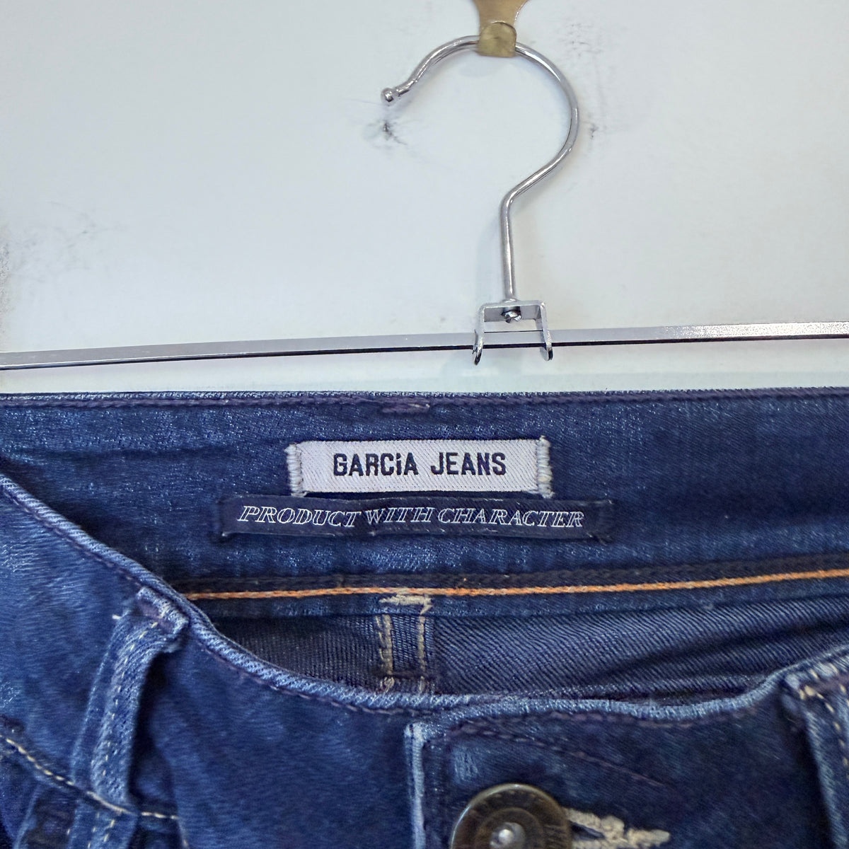 Garcia Jeans Dark Wash Straight Leg Jeans - 72cm waist