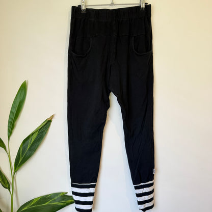 Home-Lee Black Tapered Lounge Pants Size 8