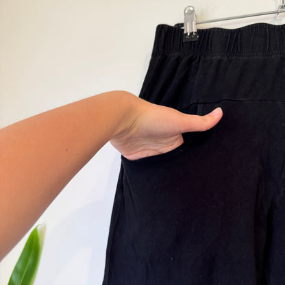 Home-Lee Black Tapered Lounge Pants Size 8