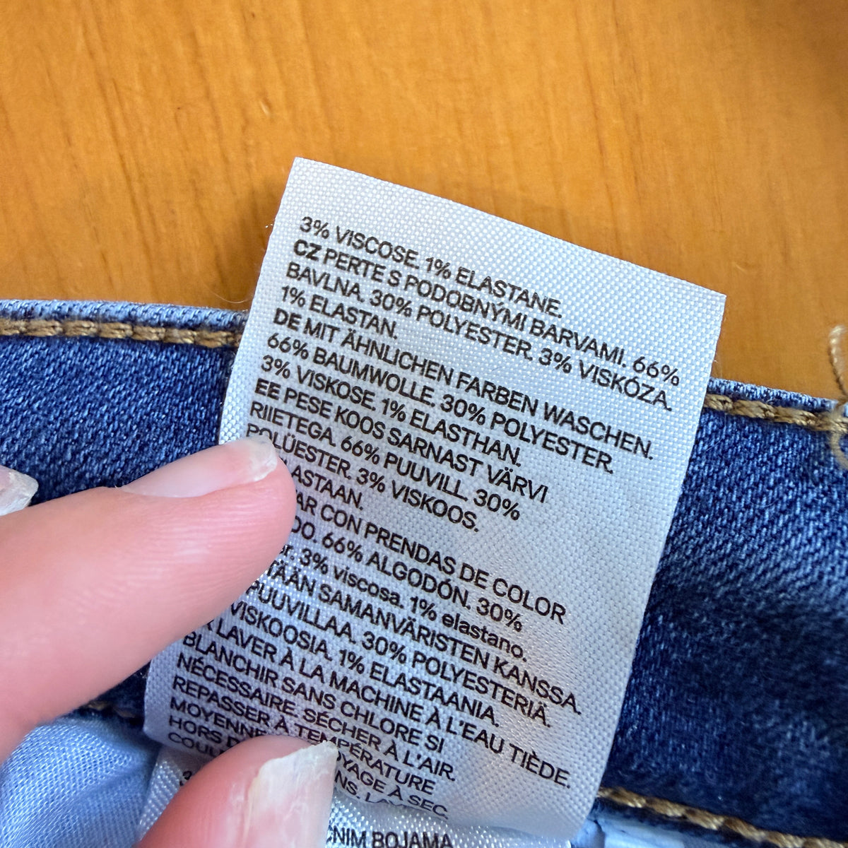 H&M Blue High Waist Skinny Jeans Size 8