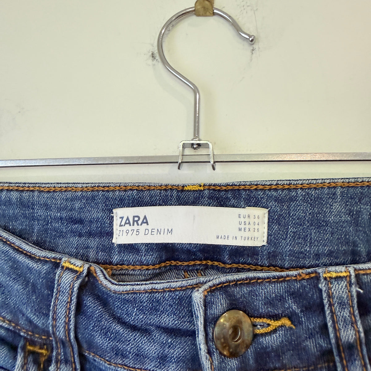 Zara Blue Skinny Jeans Size 36 / 8