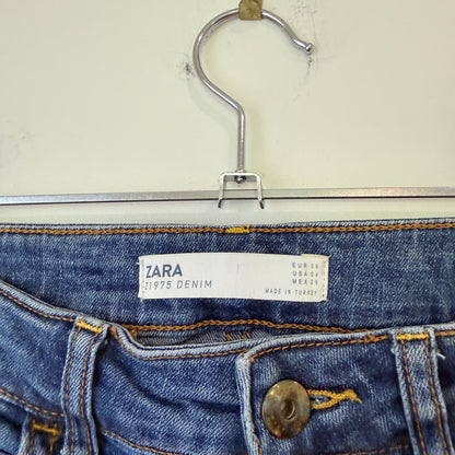 Zara Blue Skinny Jeans Size 36 / 8
