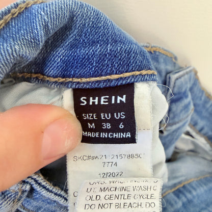 SHEIN Light Wash High Waist Skinny Jeans Size M