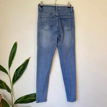 SHEIN Light Wash High Waist Skinny Jeans Size M