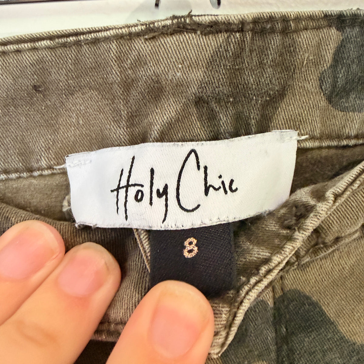 Holy Chic Camo Print Skinny Pants Size 8